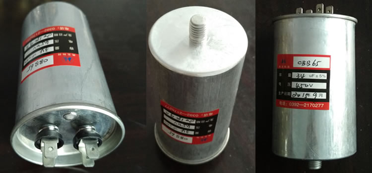 CBB65型金屬化聚丙烯薄膜介質(zhì)電容器實(shí)物圖